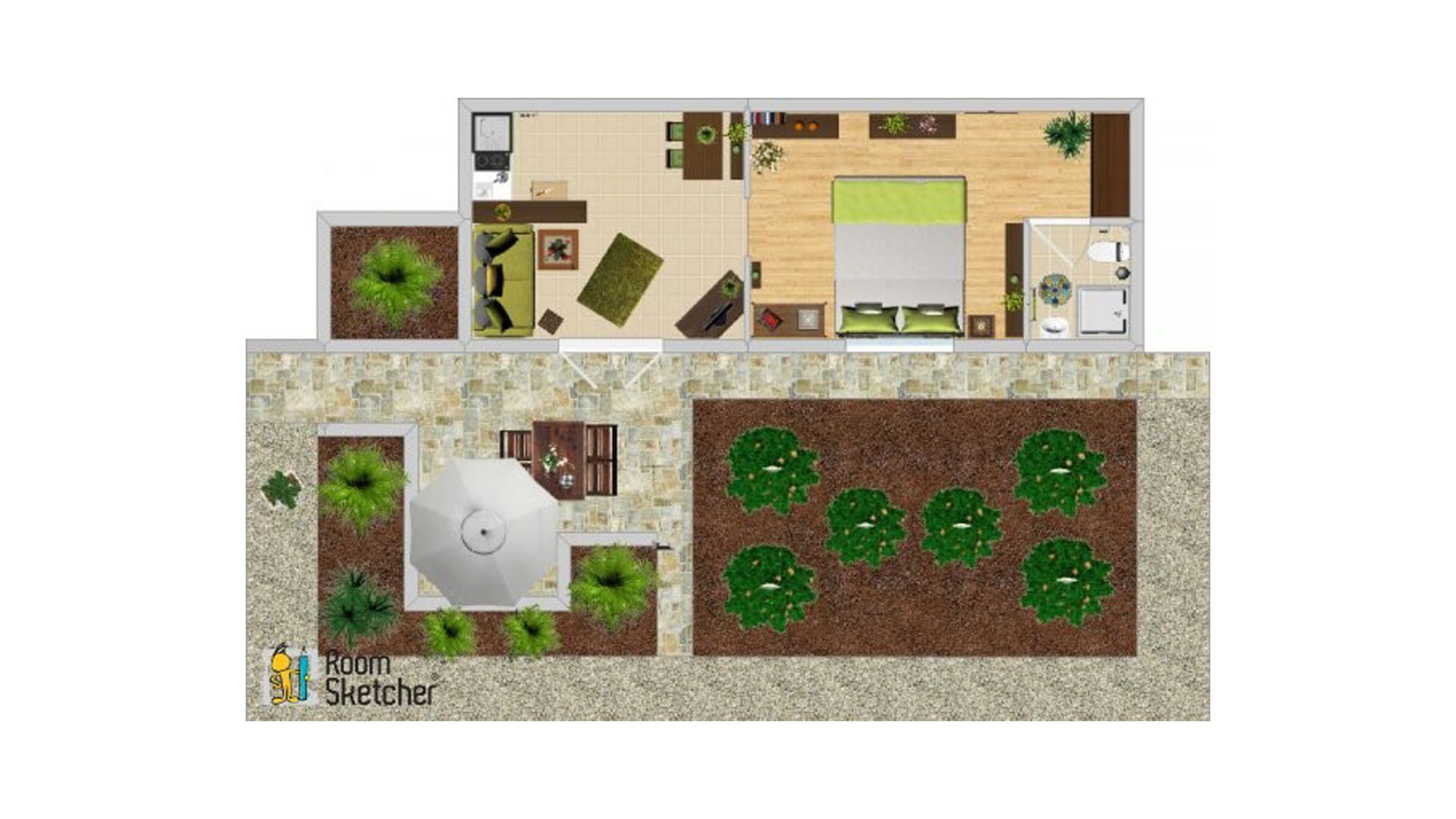 Studio apartman Limone tlocrt